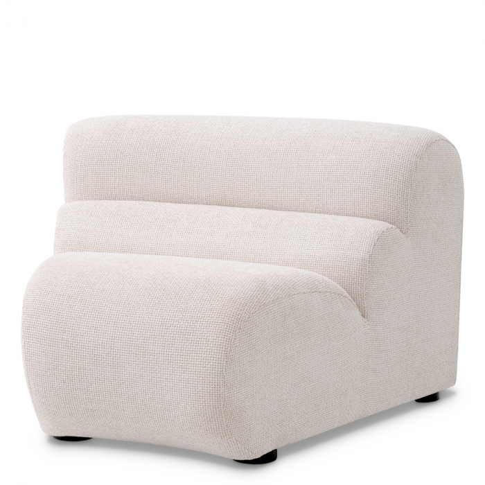 Canapea modulară Lindau colț interior lyssa off-white, Dims: W. 107 | D. 100 | H. 68 | SD. 49 | SH. 42  (CM) [2]