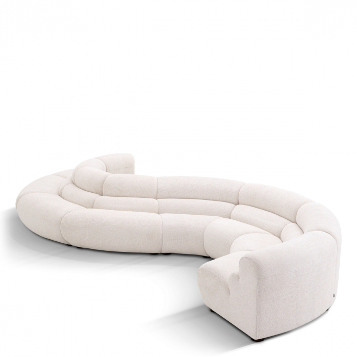 Canapea modulară Lindau colț interior lyssa off-white, Dims: W. 107 | D. 100 | H. 68 | SD. 49 | SH. 42  (CM) [1]