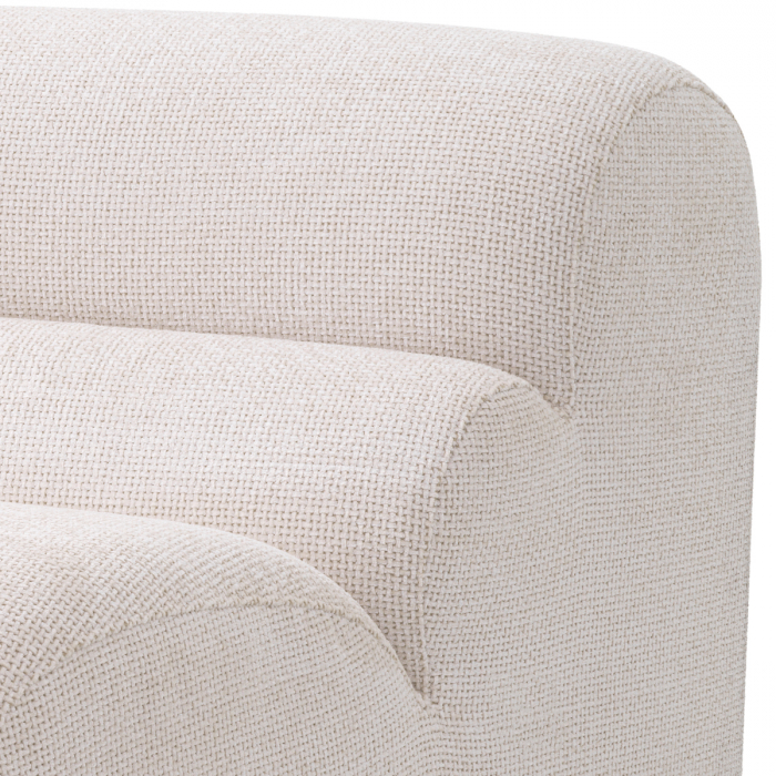 Canapea modulară Lindau colț interior lyssa off-white, Dims: W. 107 | D. 100 | H. 68 | SD. 49 | SH. 42  (CM) [5]