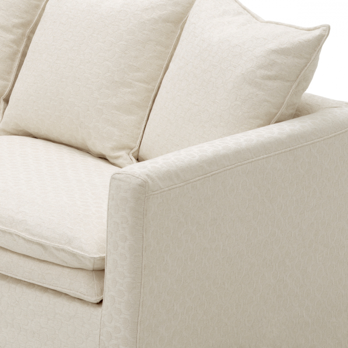 Canapea Montgomery raza de soare off-white, Dims: W. 210 | D. 100 | H. 91 | SD. 76 | SH. 48 | AH. 65  (CM) [6]