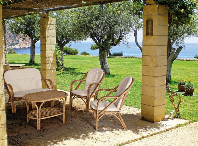 Canapea NEW GOLF, fibre naturale, bej, 111x80x89cm [2]
