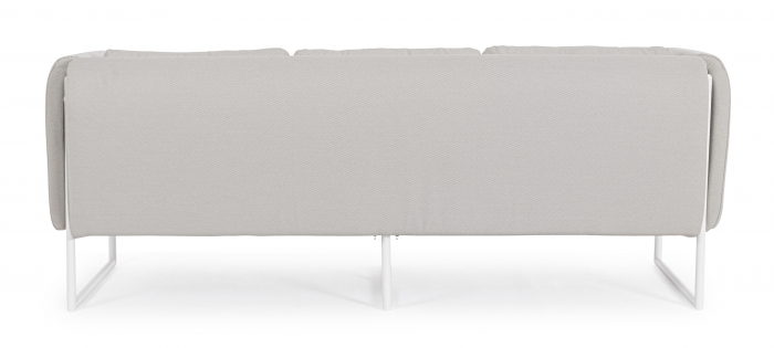 Canapea Pixel, Poliester/Aluminiu, Gri, 186x74x72 cm (gold) [2]