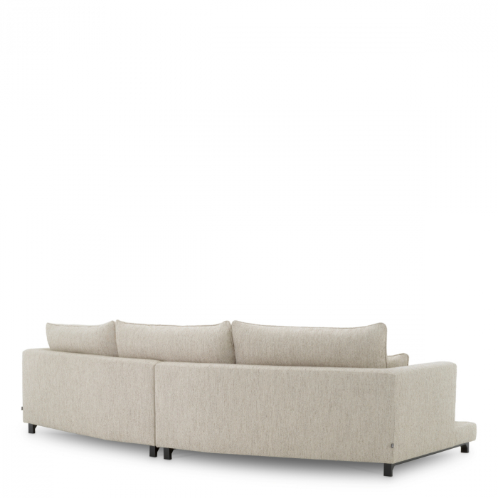 Canapea Savarana splendoare gri deschis, Dims: W. 360 | D. 125 | H. 65 | SD. 64 | SH. 40 | AH. 65  (CM) [4]