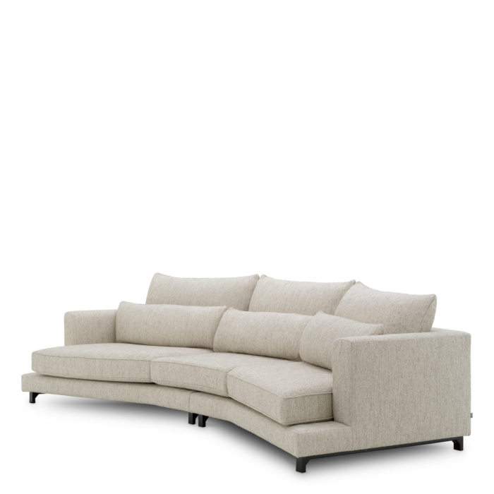 Canapea Savarana splendoare gri deschis, Dims: W. 360 | D. 125 | H. 65 | SD. 64 | SH. 40 | AH. 65  (CM) [5]