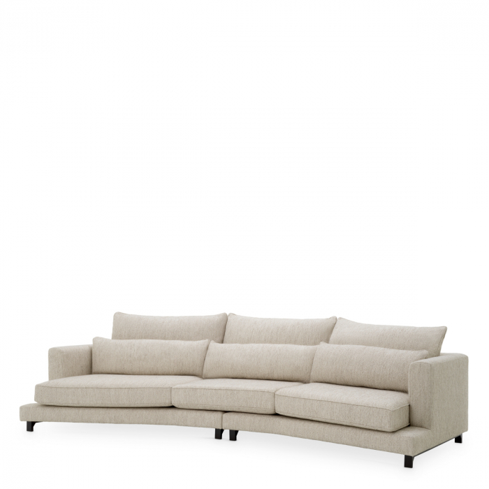 Canapea Savarana splendoare gri deschis, Dims: W. 360 | D. 125 | H. 65 | SD. 64 | SH. 40 | AH. 65  (CM) [1]