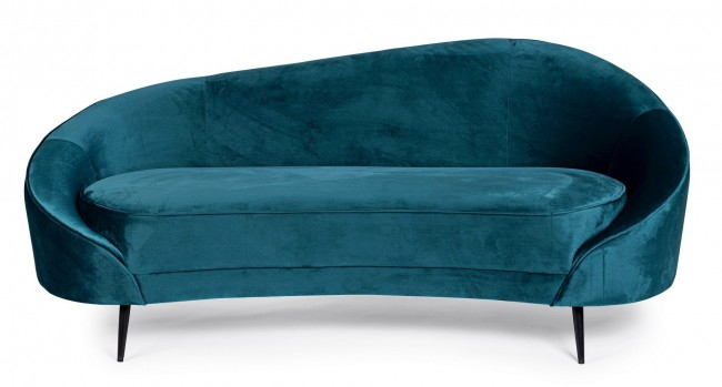 Canapea Seraphin deep, Catifea, Turqoise, 183x85x80 [3]