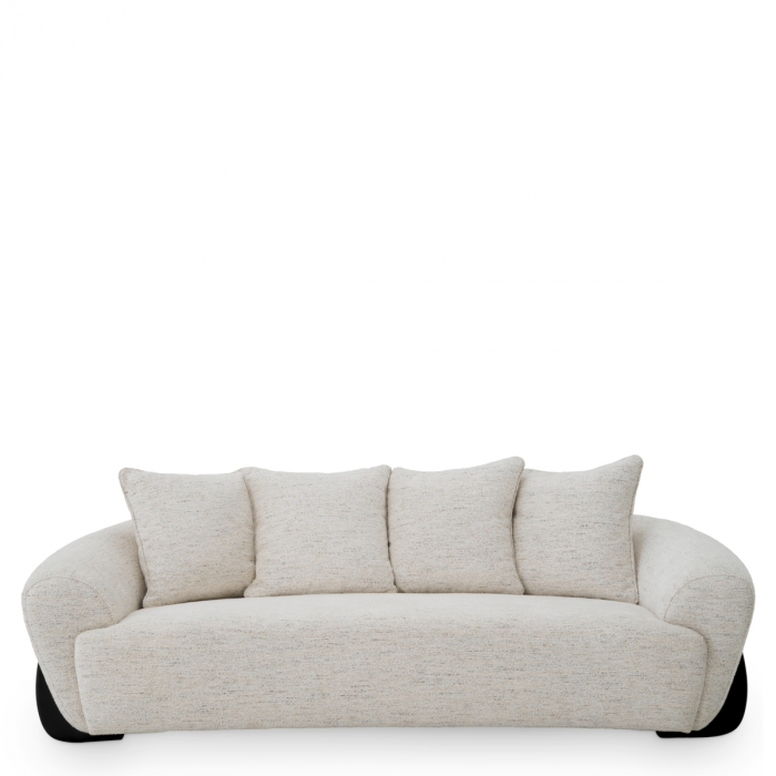 Canapea Siderno scoica off-white, Dims: W. 230 | D. 126 | H. 67 | SD. 71 | SH. 42 | AH. 54.5  (CM) [3]