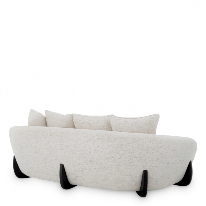 Canapea Siderno scoica off-white, Dims: W. 230 | D. 126 | H. 67 | SD. 71 | SH. 42 | AH. 54.5  (CM) [4]