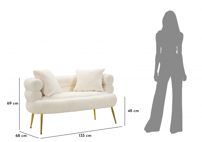 Canapea, SOFFY perne incluse 133x68x69 cm [11]