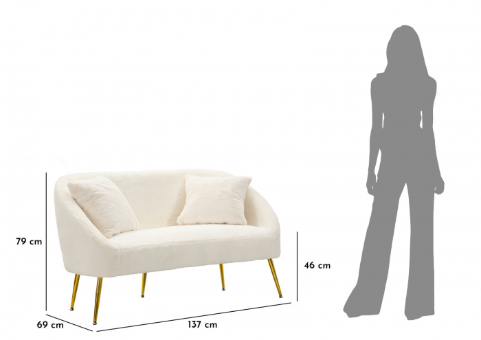 Canapea, SOFFY perne incluse 137x69x79 cm [10]