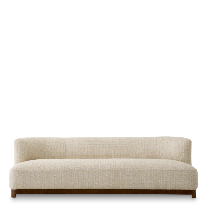 Canapea Stelvio finisaj nuc Winslow bej chenille |W. 232 | D. 100 | H. 74 | SD. 70 | SH. 45 cm  [3]