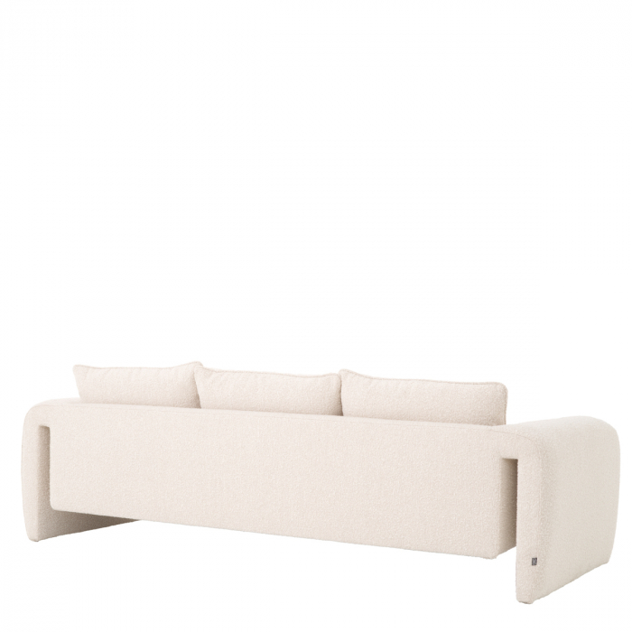 Canapea Tondo bouclé crem, Dims: W. 230 | D. 91.5 | H. 76 | SD. 63 | SH. 45 | AH. 60  (CM) [4]