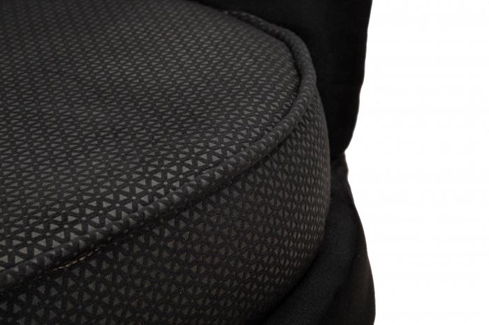 Canapea Vienna Plus, Lemn/Fier/Stofa, Negru/Auriu, 78x136x76 cm [5]