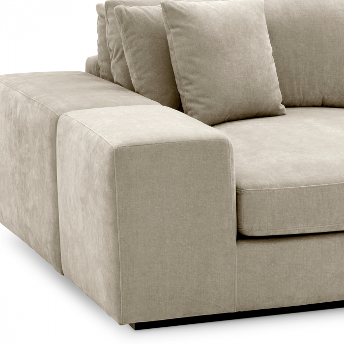 Canapea Vista Grande Lounge clarck, nisip, Dims: W. 380 | D. 200 | H. 90 | SD. 57 | SH. 40 | AH. 60  (CM) [7]