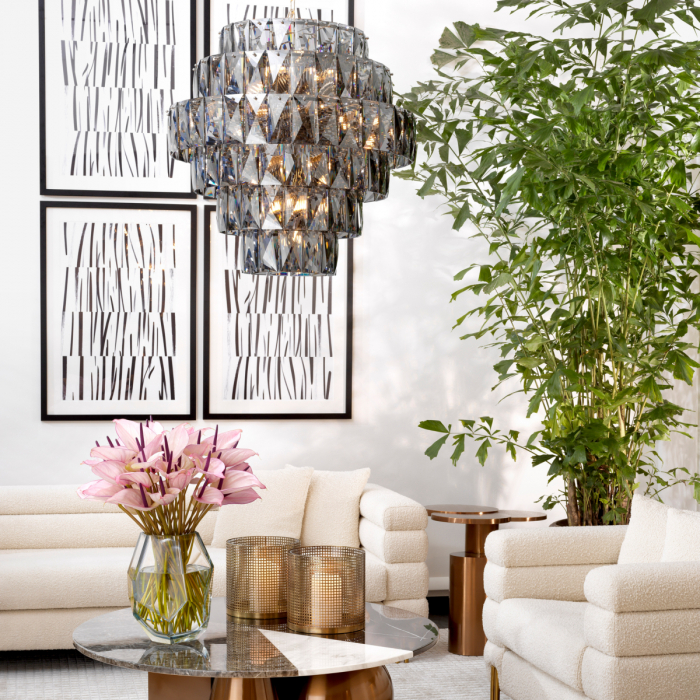 Candelabru, Amazone L din sticla fumurie [2]