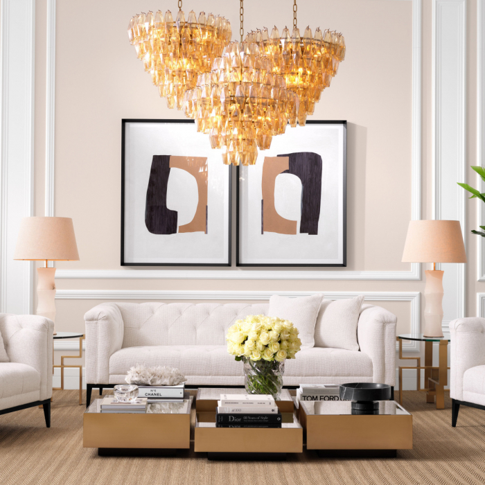 Candelabru, Benini S, finisaj din alamă cu aspect vintage, Dims: Ø 65 | H. 58  (CM) [2]