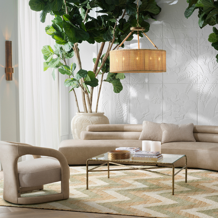 Candelabru Bernardi din ratan natural |Ø 80 | H. 60 cm [1]