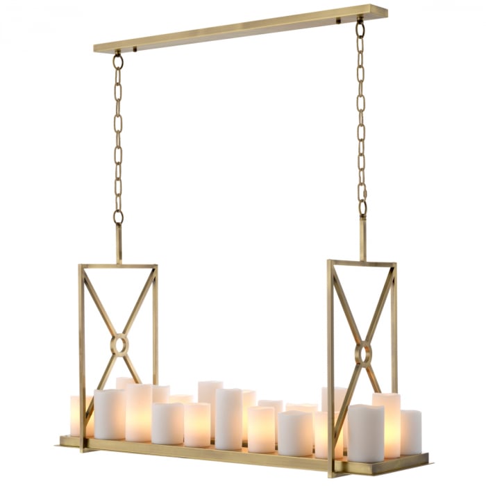 Candelabru, Commodore cu finisaj din alamă [6]