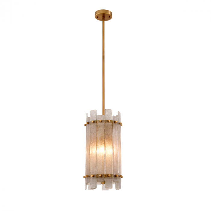 Candelabru, Da Silva, finisaj din alamă cu aspect vintage, Dims: Ø 27 | H. 52  (CM) [1]