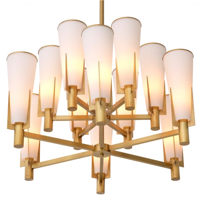 Candelabru, Dino Double, finisaj din alamă cu aspect vintage, Dims: Ø 87 | H. 56.5  (CM) [4]