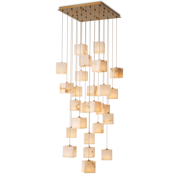 Candelabru, Duboce, finisaj din alamă cu aspect vintage, Dims: L. 60 | D. 60 | H. 180  (CM) [1]