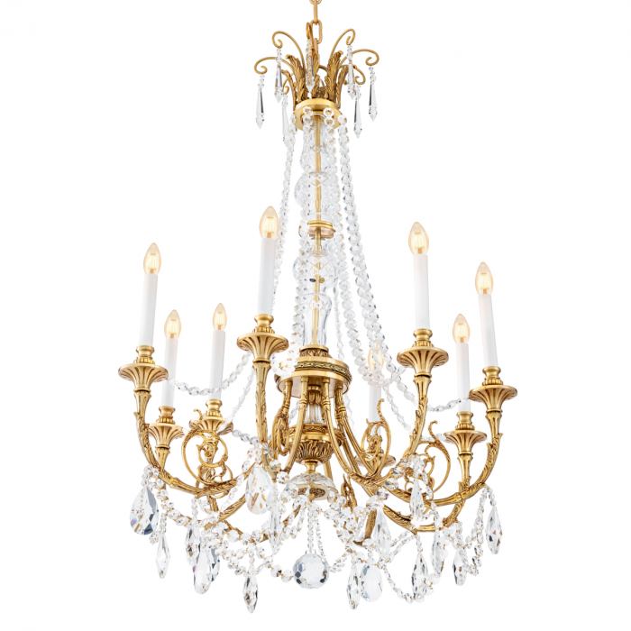 Candelabru, Duvaux finisaj auriu antic, Dims: Ø 80 | H. 116  (CM) [3]