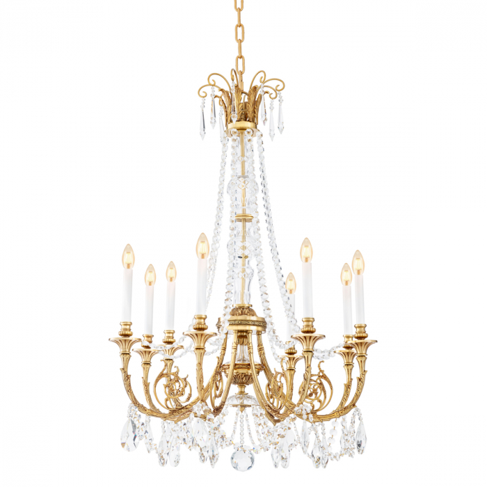 Candelabru, Duvaux finisaj auriu antic, Dims: Ø 80 | H. 116  (CM) [1]