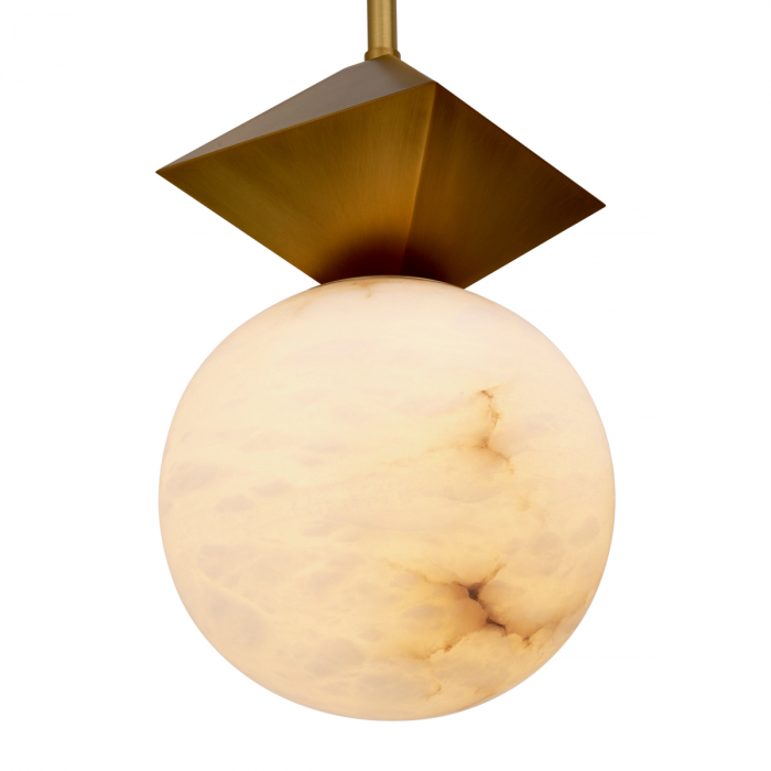 Candelabru, Elko, finisaj din alamă cu aspect vintage, Dims: Ø 23 | H. 40 | min H. 107  (CM) [4]