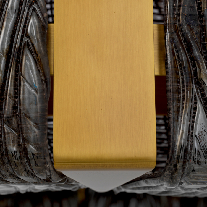 Candelabru Elysian cu finisaj alama antica, sticla fumurie |Ø 91 | H. 65 cm  [4]