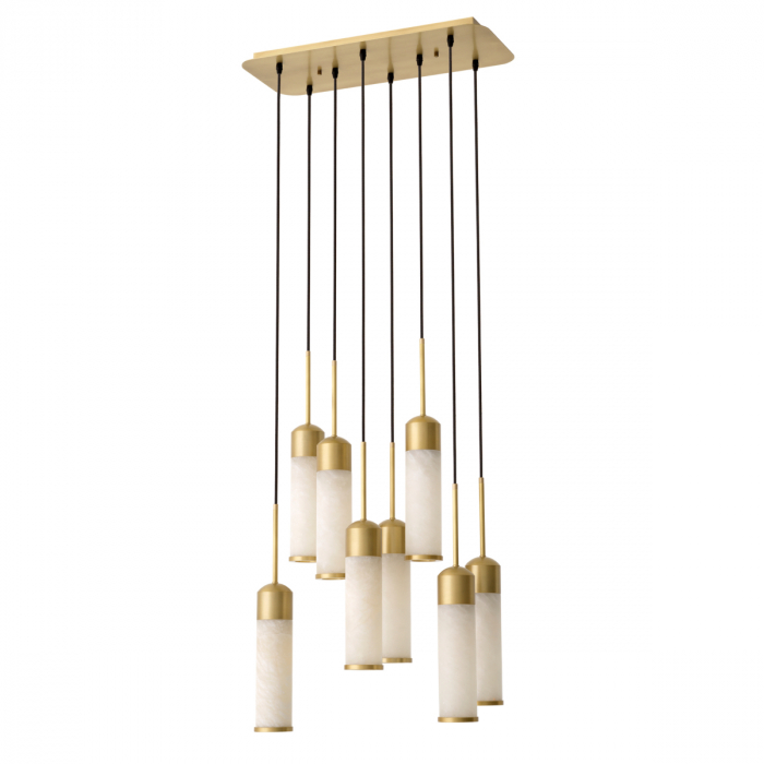 Candelabru, Eos, finisaj din alamă cu aspect vintage, Dims: W. 62 | D. 26 | H. 117  (CM) [2]