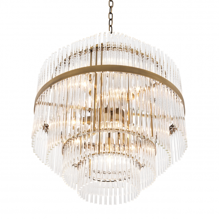 Candelabru, Est, finisaj din alamă cu aspect vintage, Dims: Ø 60 | H. 68  (CM) [2]