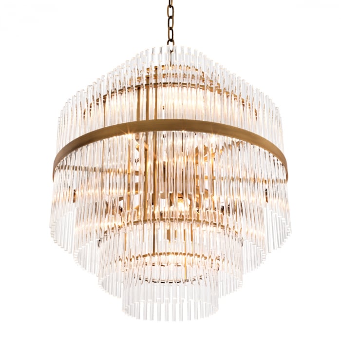 Candelabru, Est, finisaj din alamă cu aspect vintage, Dims: Ø 60 | H. 68  (CM) [3]