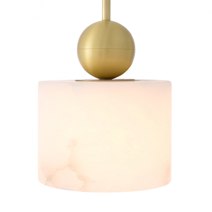 Candelabru, Etrusc Round finisaj alamă, Dims: Ø 20 | H. 24  (CM) [2]