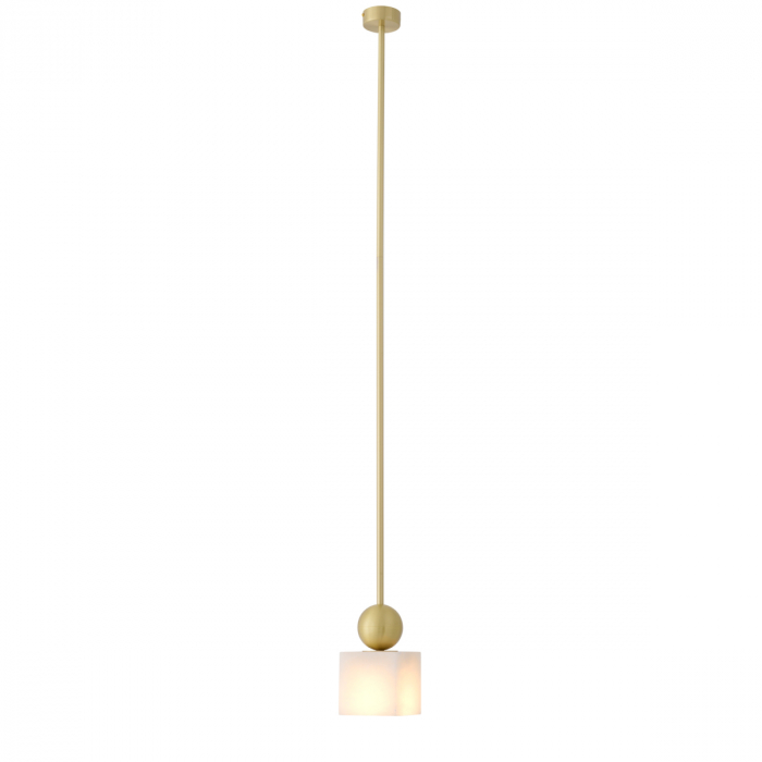 Candelabru Etruscan Square cu finisaj alamă, Dims: W. 12 | D. 12 | H. 24  (CM) [4]