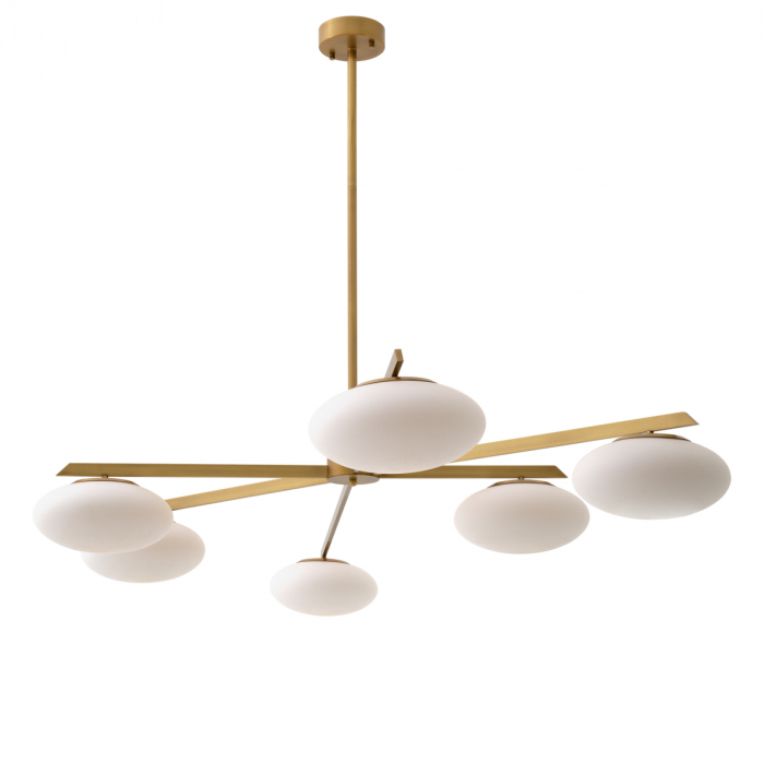 Candelabru, Evergreen L, finisaj din alamă cu aspect vintage, Dims: W. 210 | D. 113 | H. 22 | min H. 38  (CM) [3]