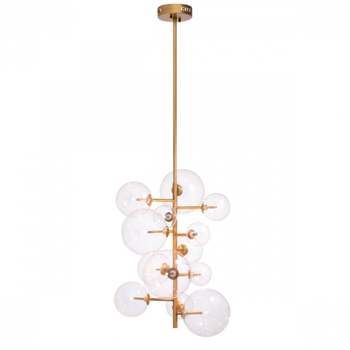 Candelabru, Ezra, finisaj din alamă cu aspect vintage, Dims: Ø 26 | H. 71  (CM) [1]