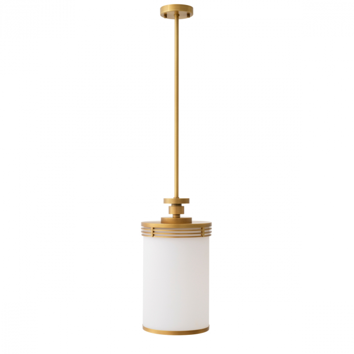 Candelabru, Fayence, finisaj din alamă cu aspect vintage, Dims: Ø 28.5 | H. 123.5  (CM) [3]
