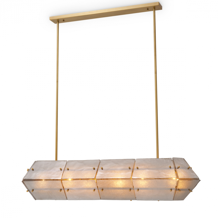 Candelabru, Ferrucci, finisaj din alamă cu aspect vintage, Dims: W. 130 | D. 40 | H. 30  (CM) [1]