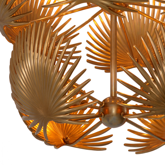 Candelabru, Foliage cu finisaj vintage din alamă, Dimensiuni: Ø 80 | H. 67   [4]