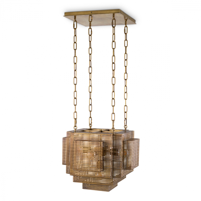 Candelabru, Geary finisaj vintage din alamă, Dimensiuni: W. 46 | D. 46 | H. 40   [5]