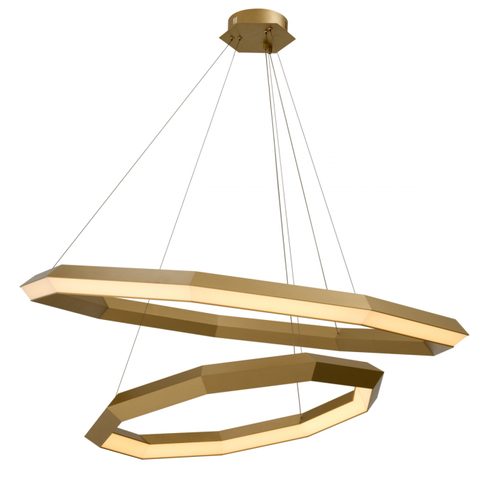 Candelabru, Helvetia L, finisaj din alamă cu aspect vintage [3]