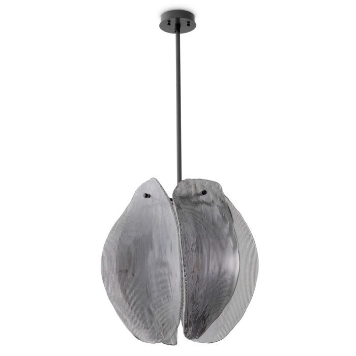 Candelabru Hibis cu finisaj bronz, sticla fumurie [4]