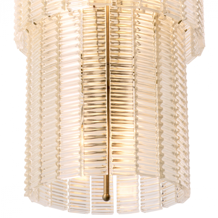 Candelabru, Imperial din alamă, sticlă transparentă [3]