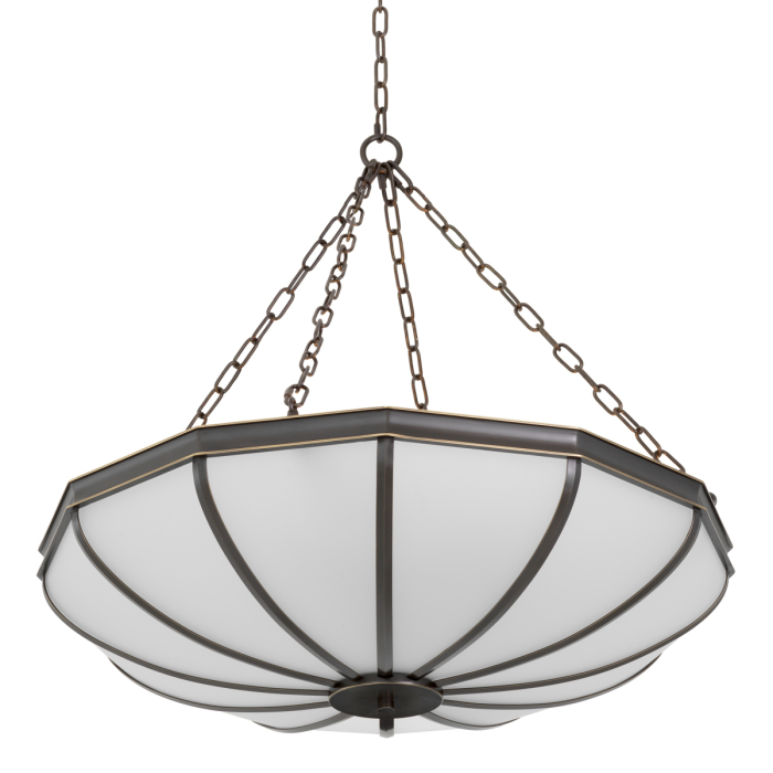 Candelabru Jenkins L cu finisaj bronz, sticla alba |W. 80 | D. 80 | H. 19 cm  [4]