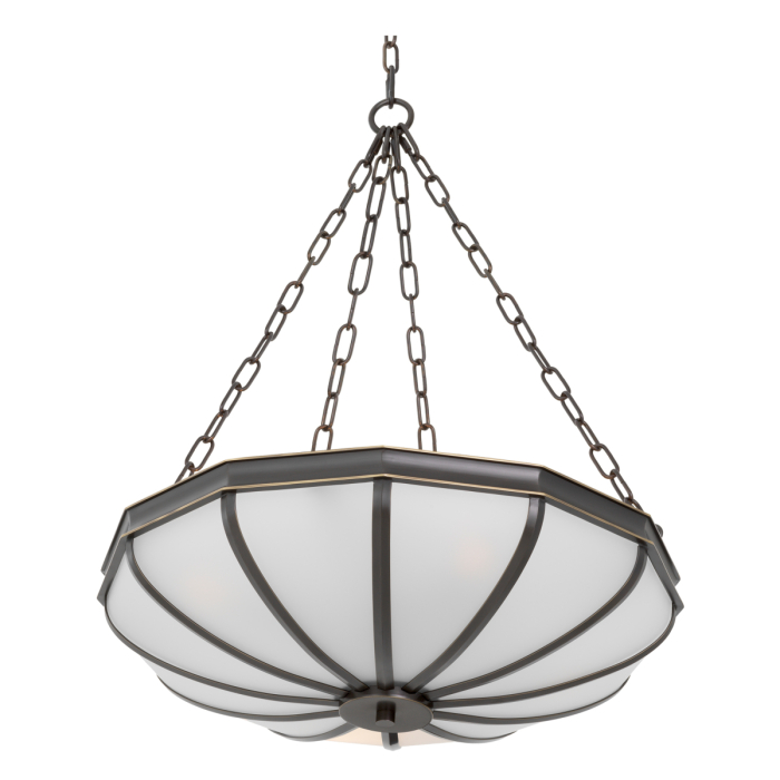 Candelabru Jenkins S cu finisaj bronz, sticla alba |W. 60 | D. 60 | H. 16.5 cm  [4]