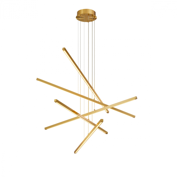 Candelabru, Kimpton, finisaj din alamă cu aspect vintage, Dims: Ø 120 | H. 260 | Adjustable (CM) [3]