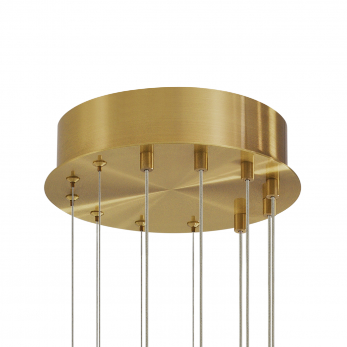 Candelabru, Kimpton, finisaj din alamă cu aspect vintage, Dims: Ø 120 | H. 260 | Adjustable (CM) [6]