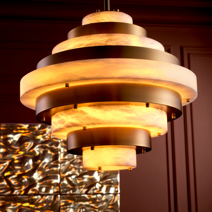 Candelabru, Lazzari, finisaj din alamă cu aspect vintage, Dims: Ø 60 | H. 53  (CM) [2]