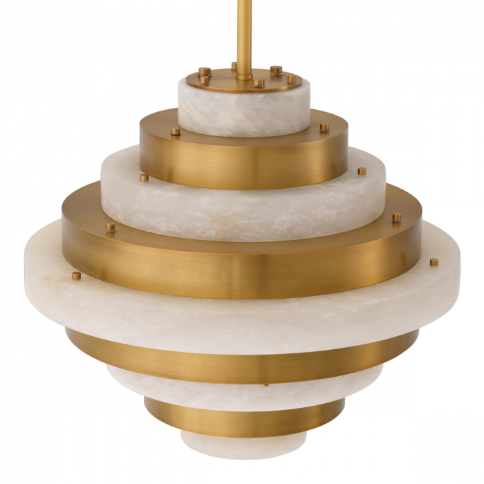 Candelabru, Lazzari, finisaj din alamă cu aspect vintage, Dims: Ø 60 | H. 53  (CM) [4]