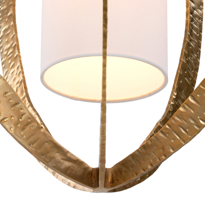 Candelabru, Luciano, finisaj din alamă cu aspect vintage hammered [6]